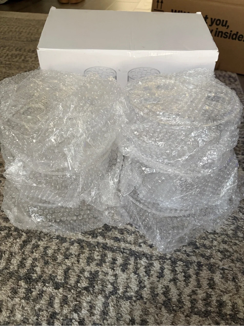 Acrylic Flower Vases for Wedding and Party Centerpieces - Round 6pcs